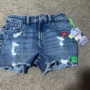 Justice Blue Denim Shorts